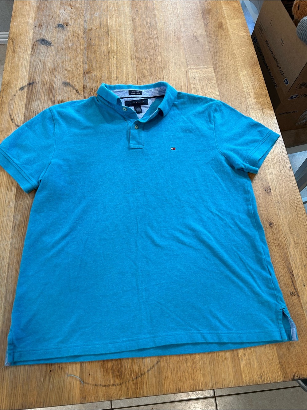 Tommy Hilfiger Men’s Bright Turquoise Polo Shirt